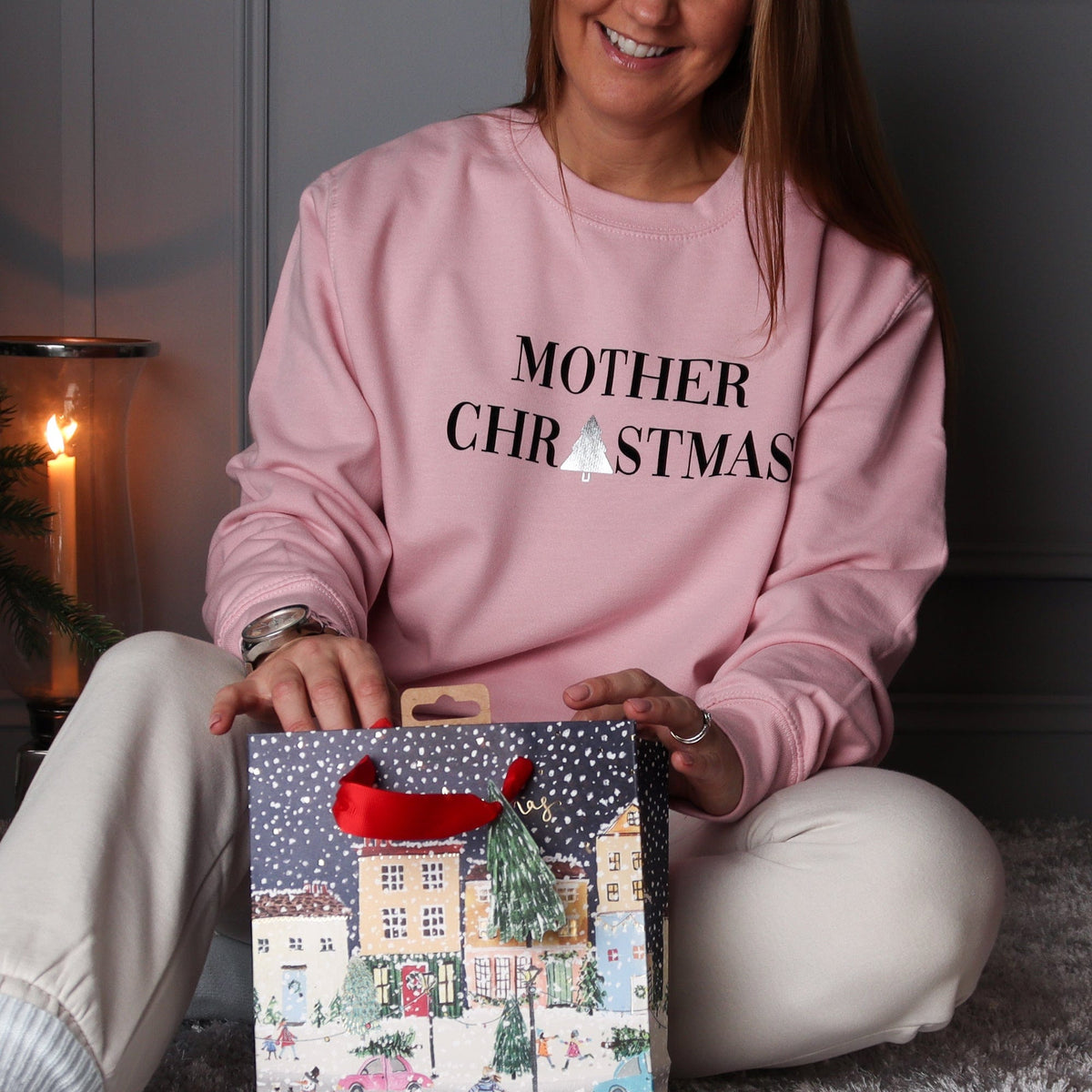 Matching mother and daughter christmas outlet jumpers